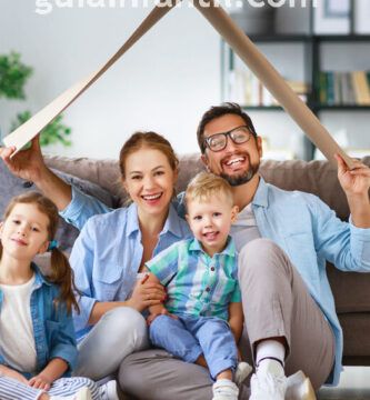 familia unida y feliz